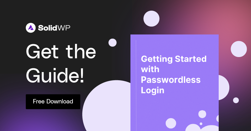 Weak passwords cause 81% of data breaches. Simplify login &amp; enhance security for your WordPress site with passwordless solutions. 
🔗 solidwp.com/guides/getting… 
#PasswordlessLogin #WordPressSecurity #UserExperience