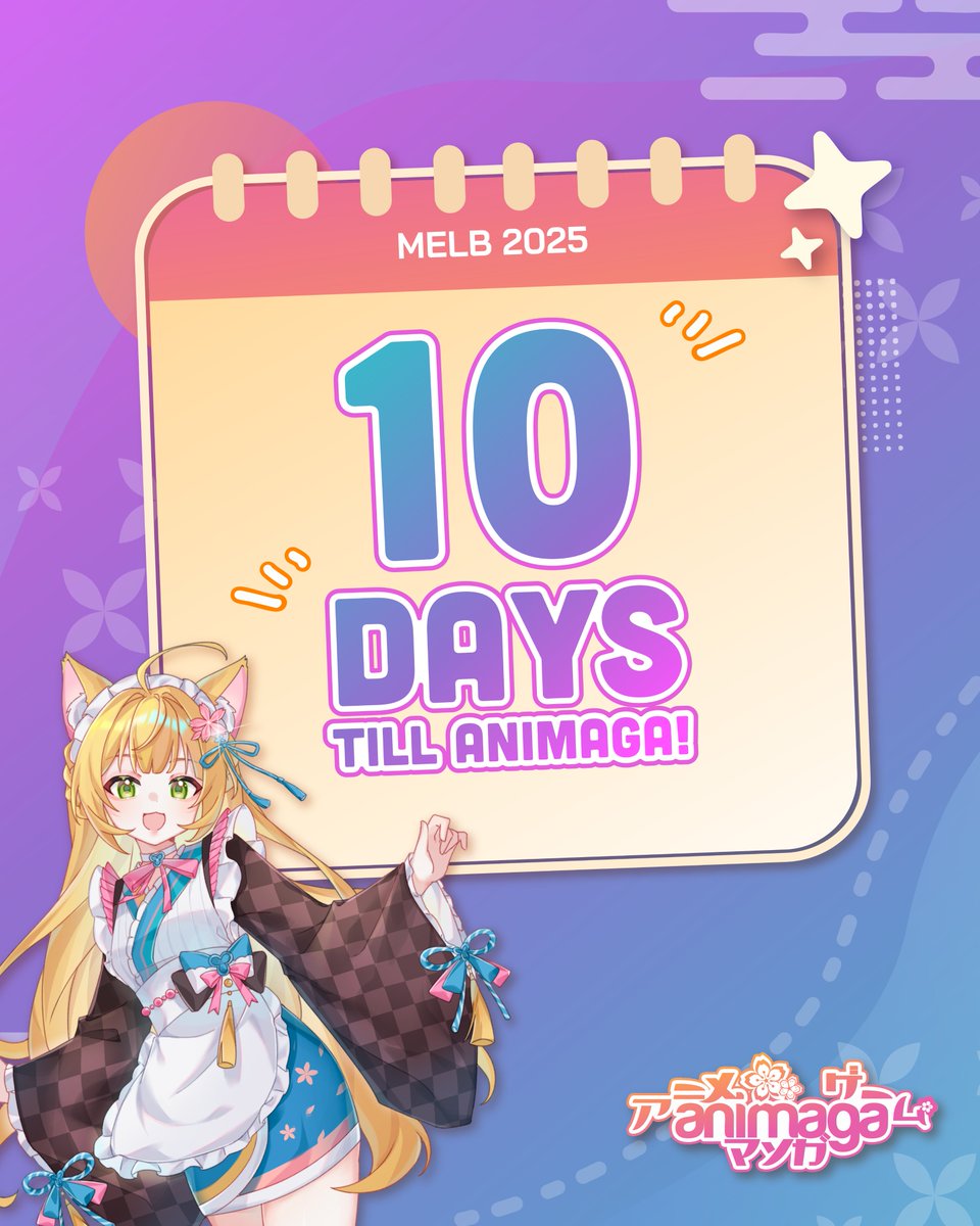 10 days till Animaga 🎉

The exhibitor and artist alley is shaping up to be 🔥
Exclusive merch, beautiful art, and passionate creators it’s all waiting for you.

🎟️ Grab your ticket while you still can:
 animaga2025.eventbrite.com.au

#Animaga2025