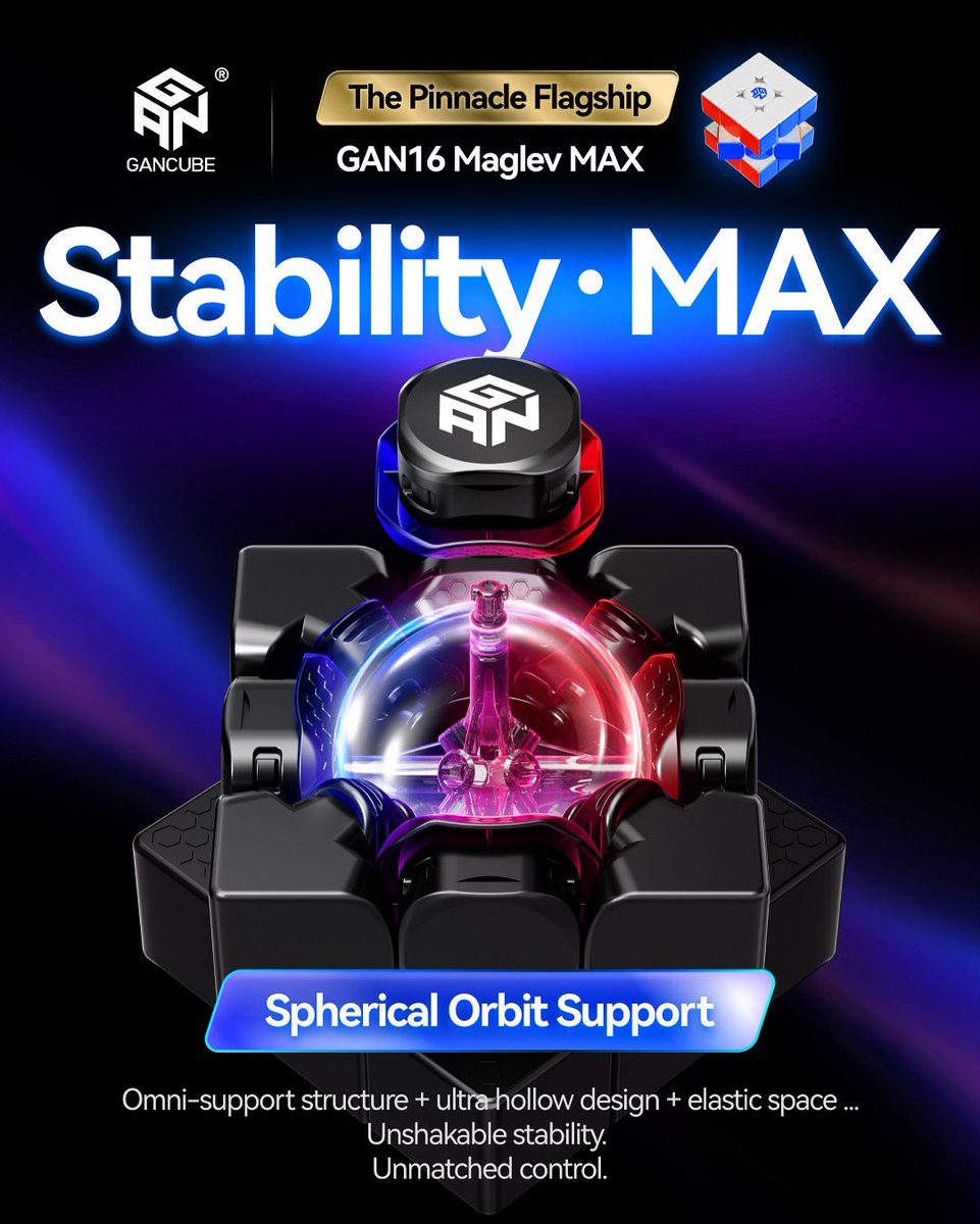 gancube's tweet photo. πππ ππ πππ π₯ππ― πππ- Stability MAX
π₯ Omni-support structure plus brand new center, edge, and corner pieces, providing the ultimate stability experience.
Steady Power, Unshakable Precision
#GANCUBE #GANCUBESHOP #GANSpeedcube #GAN16Maglev #CubingNewAge #speedcube https://t.co/3hv51ffiDN