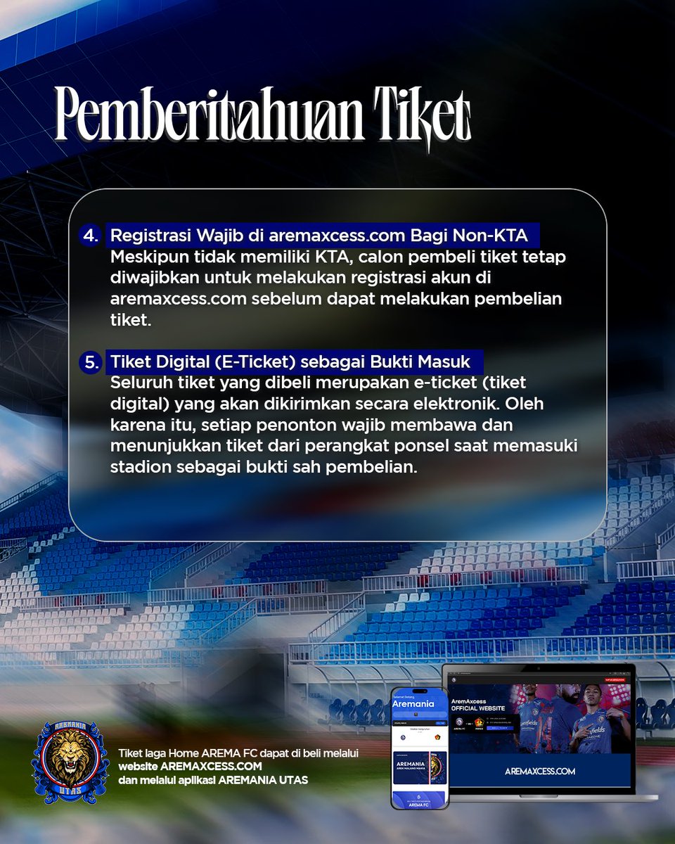 Arema FC (@aremafcofficial) on Twitter photo ๐๐๐๐๐ ๐๐๐๐ ๐๐๐๐๐๐๐ ๐๐๐๐๐ ๐
๐ ๐๏ธ๐๏ธ๐ฆ
โน๏ธIkuti alurnya dan dukung terus tim Singo Edan
๐ซ Tiket akan tersedia di:
๐ Website: Aremaxcess
๐ฑ Aplikasi: Aremania Utas
#AremaFC #Aremania #SalamSatuJiwa
#BersinergiDalamSatuJiwa #BRISuperLeague202526
#B38RAVE ๐๐๐๐๐ ๐๐๐๐ ๐๐๐๐๐๐๐ ๐๐๐๐๐ ๐
๐ ๐๏ธ๐๏ธ๐ฆ
โน๏ธIkuti alurnya dan dukung terus tim Singo Edan
๐ซ Tiket akan tersedia di:
๐ Website: Aremaxcess
๐ฑ Aplikasi: Aremania Utas
#AremaFC #Aremania #SalamSatuJiwa
#BersinergiDalamSatuJiwa #BRISuperLeague202526
#B38RAVE