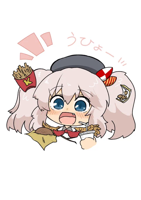 ジャンクフード大好き鹿島 飲み物はもちろんコーラ!