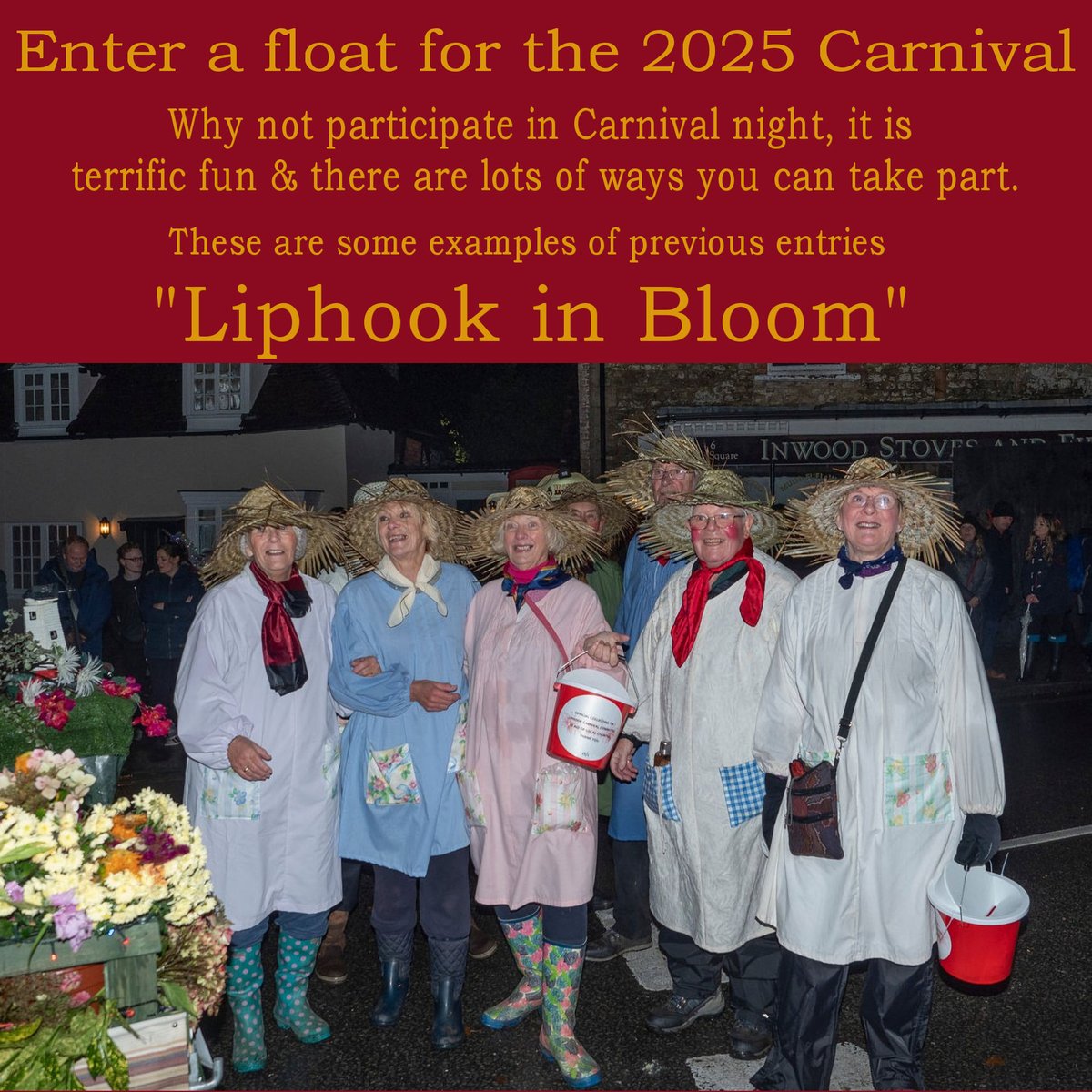 CarnivalLiphook's tweet image. 🎉 Ready to SHINE at the 2025 Carnival? 🌟

🎭 Dress up, build a float, or roll in with a wheelbarrow!

🏆 NEW: Best Street – get your neighbours involved!

Let’s make it unforgettable! 

#Carnival2025 #BestStreet #PushAndPull