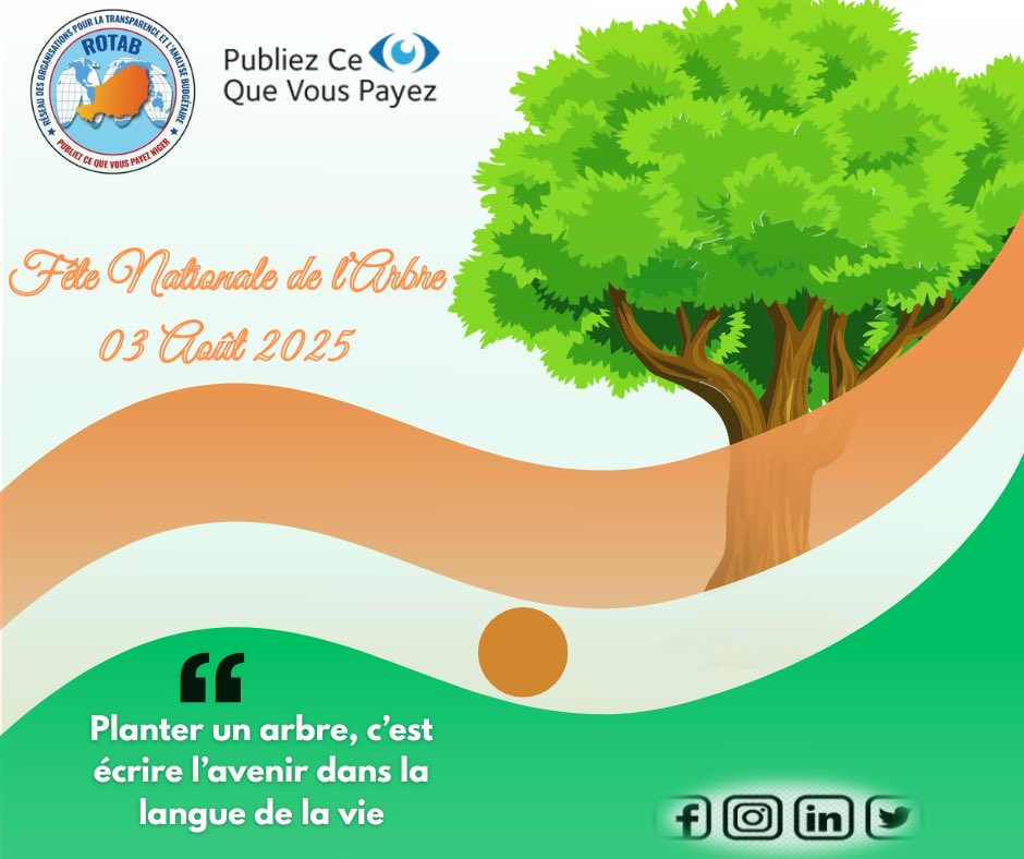 🌳Chaque 3 août, les Nigériens célèbrent la Fête de l’arbre en plantant des arbres pour lutter contre la désertification, préserver l’environnement et marquer l’indépendance du pays. Initiée en 1975, elle est devenue un symbole fort d’engagement écologique et de solidarité.
