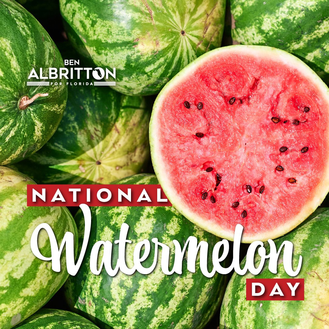 God bless our Florida growers! Through rain and shine, they work tirelessly to bring fresh produce to our tables. Happy #NationalWatermelonDay!