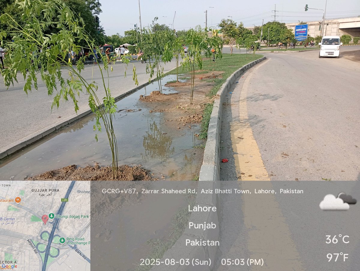 Abdulmannanjrcs's tweet image. لاہور میں عزیز بھٹی روڈ رنگ روڈ انٹرچینج کے قریب شجر کاری محم، عوام کے تعاون شروع۔۔
#GreenLahore #GreenPakistan #CleanGreenPakistan @GovtofPunjabPK @CMShehbaz