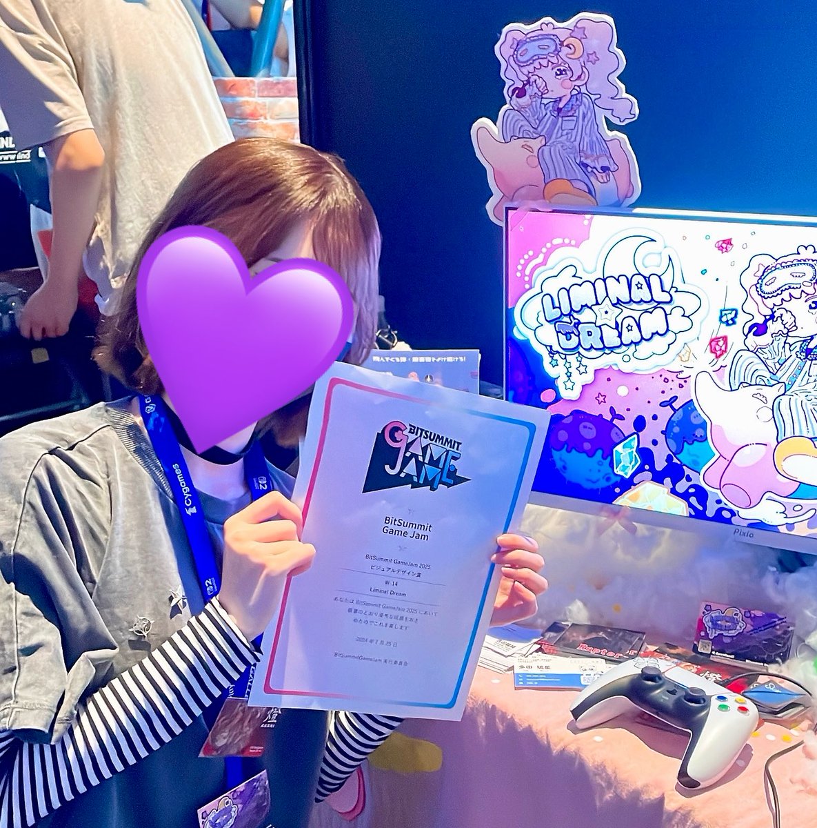 aka16akari's tweet photo. Ｗ-14の2Dデザイナーリーダーを務めました🐏ビジュアルデザイン賞ありがとうございました！初めてのゲーム制作で賞をいただけて本当に嬉しい！いい一歩目だ〜☺️

今年の夏は3Dモデリングの勉強をば〜 https://t.co/YebGqjGKYB