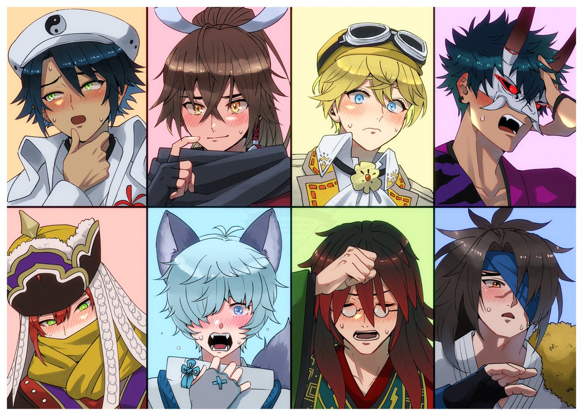 照れ顔男子(龍ファク)