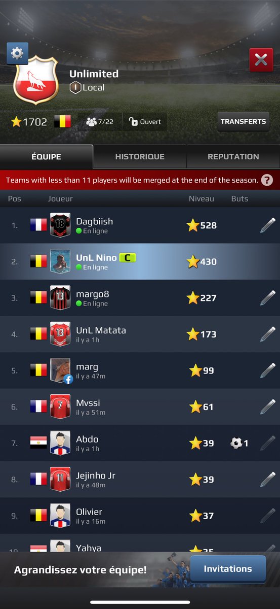 Mercato qui finit dans 30min #FootballRivals