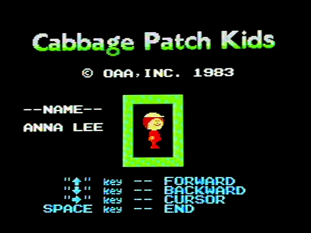 MSX の キャベッジパッチキッズ🥬キャベツ畑人形は昔日本でも話題に