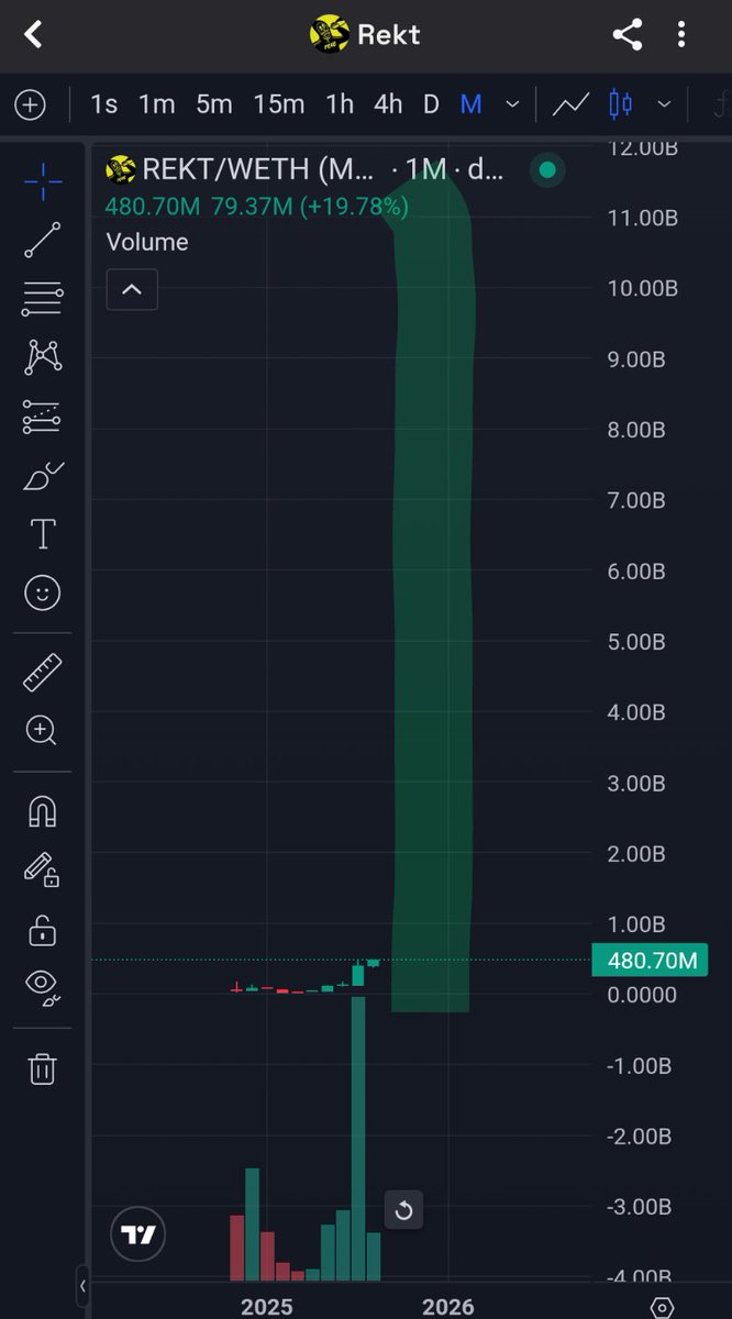 Anybody know the technical term for this big green candle? 

$REKT