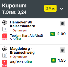 CANLI🎯
Oran 3.24