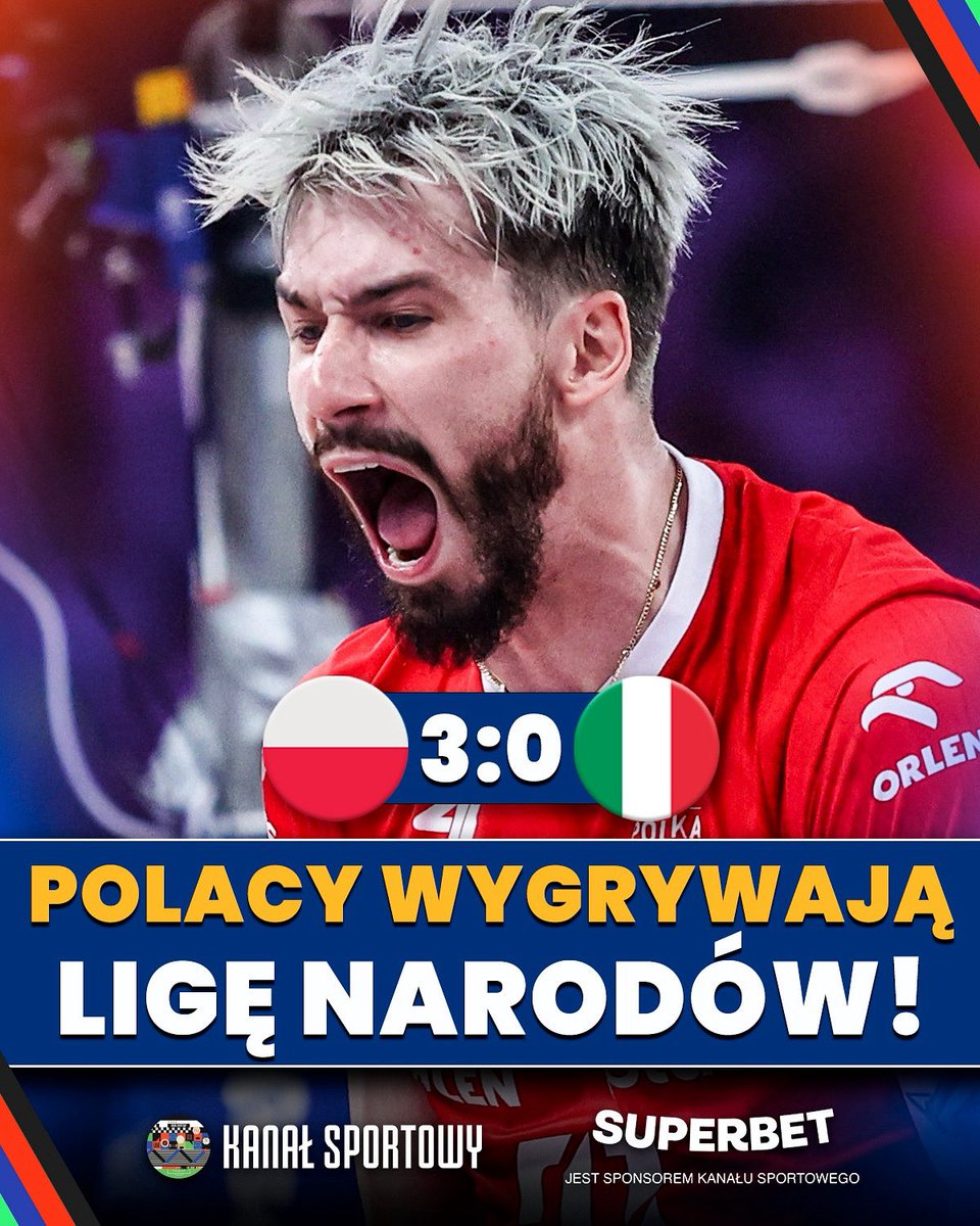 Polska triumfatorem Ligi Narodów 🥇

W finale nasi reprezentanci rozbili Włochów 3:0 👏