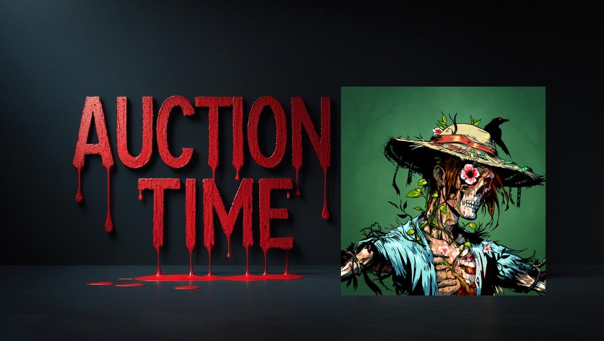 Transolvania family next up in the auction house is The Scarecrow 1/1👀😱

Go and place ur bids bidding ends Tuesday 18:00 UTC