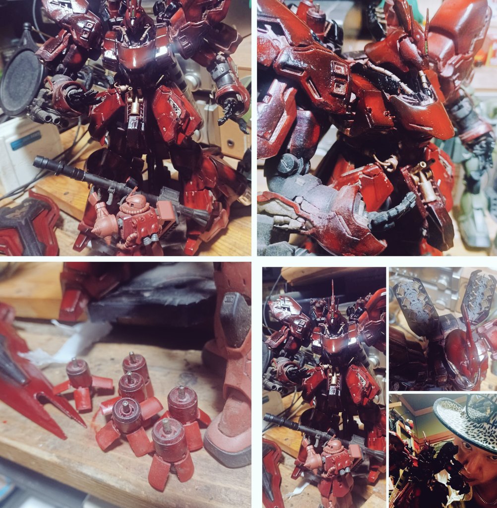 💫ガンプラの中でも
※MGサザビーは
⚙️製作に時間が掛かりました
🧤今日はサンドペーパーで磨いたり
🌠✨️ファンネルをカスタムしよう
🔬楽しい作業ですね