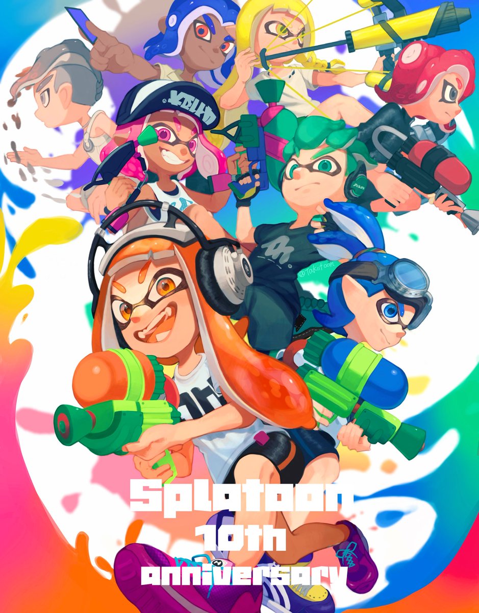 まだ10周年祝っていいよね？？
大遅刻😇スプラトゥーン10周年おめでとう！
#スプラトゥーン10周年