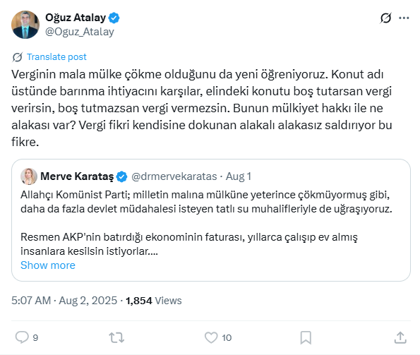 Bu evsahibi dusmanina hangi evsahibi neden vekalet versin? Bunu dedim diye beni bloklamis. Cok da umurumdaydi. Evsahibinin magduriyetine gelince yasalari tabu gorur "MIY MIY" yapar, is evsahibine ek vergiye gelince gayet ufku acik fikirler one surer. Haysiyet ogretilebilir mi?