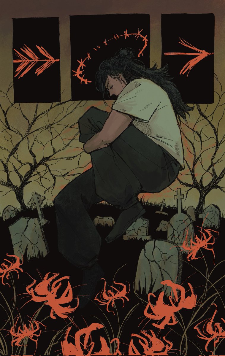 CR1MSONS1LVER's tweet image. &quot;If the only thing waiting at the end is a mountain of our comrades&apos; corpses then...&quot;

#GetoSuguru #JujutsuKaisen #夏油傑