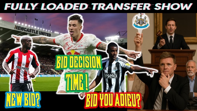 Loaded Mag NUFC (@loadedmagnufc) on Twitter photo LIVE at 7:30 PM on <a href="/LoadedMagNUFC/">Loaded Mag NUFC</a>
🔥#NUFC BIDDING WARS ‼️
▶️Benjamin #Šeško Decision TIME ⌛️
⏩Yoane #Wissa Successor Sought👀
⏸️Alexander #Isak Homecoming 🥴
⏺️Aaron #Ramsdale Relocates🧤
⏏️#Dúbravka & #Vlachodimos 👋
And MORE #NewcastleUnited
Sub4🆓
youtube.com/live/M-qUDKBwQ… LIVE at 7:30 PM on <a href="/LoadedMagNUFC/">Loaded Mag NUFC</a>
🔥#NUFC BIDDING WARS ‼️
▶️Benjamin #Šeško Decision TIME ⌛️
⏩Yoane #Wissa Successor Sought👀
⏸️Alexander #Isak Homecoming 🥴
⏺️Aaron #Ramsdale Relocates🧤
⏏️#Dúbravka & #Vlachodimos 👋
And MORE #NewcastleUnited
Sub4🆓
youtube.com/live/M-qUDKBwQ…
