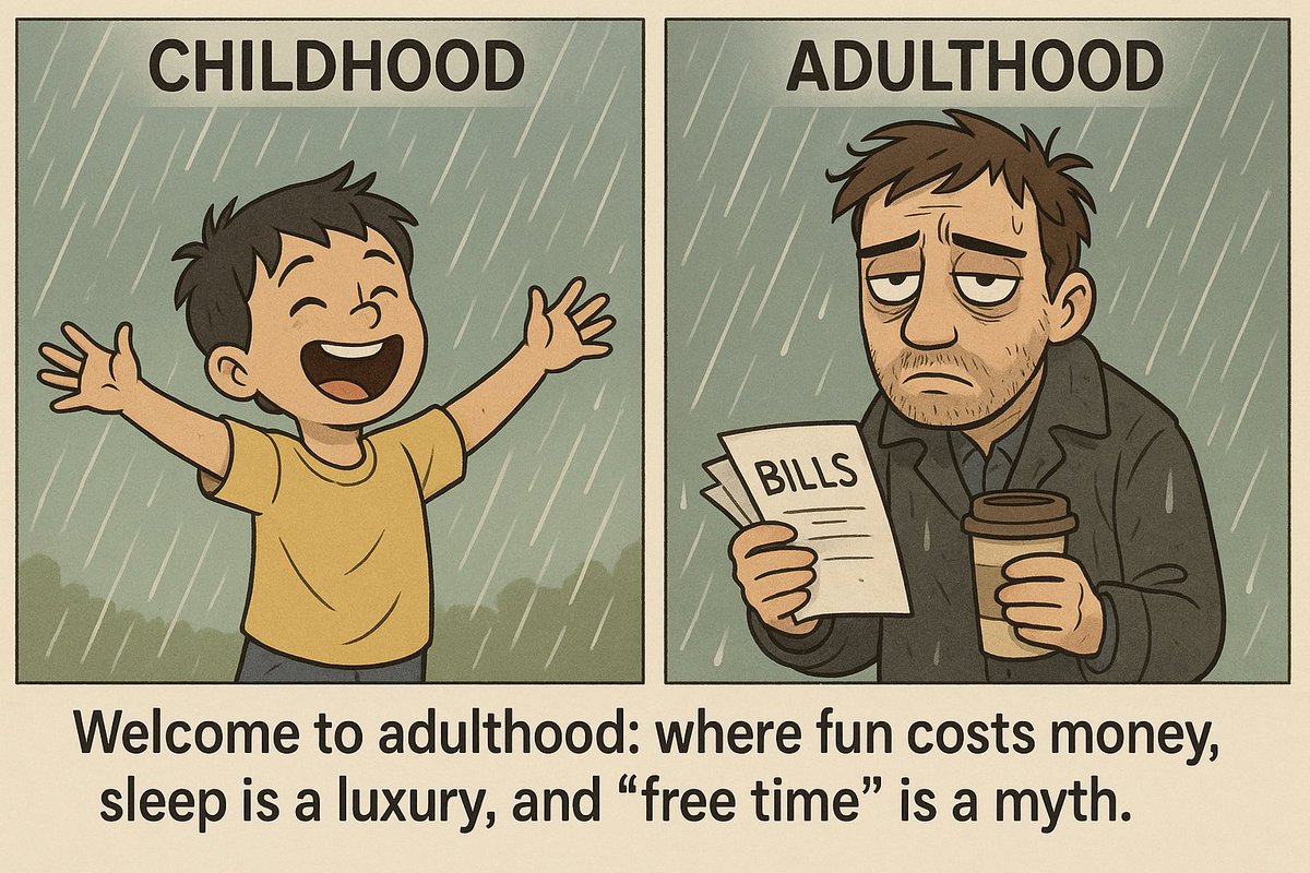 Childhood vs Adulthood.
#LifeReality