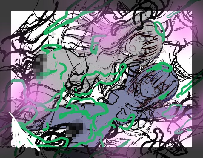 戦闘中クロや凛たちとはぐれ捕まってしまったイリヤと美遊は狭い肉壁部屋の中で無数のバケモノたちに 