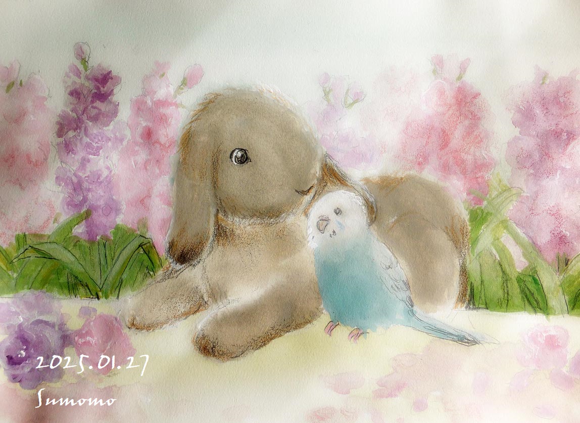 choho1019's tweet photo. #8月になったのでフォロワーさんに自己紹介しようぜ 
今はアナログ絵中心のポストが多いです🙇

無双オリジンズ風の孫堅、ウサギとインコ、細川ガラシャ、横山三国志風桃園兄弟。
歴史人物が多めですが、動物や現代人画もたまにに描いてます♪

これから映画の感想も少しずつ呟きたいです♪ https://t.co/OqwsG4jj5E