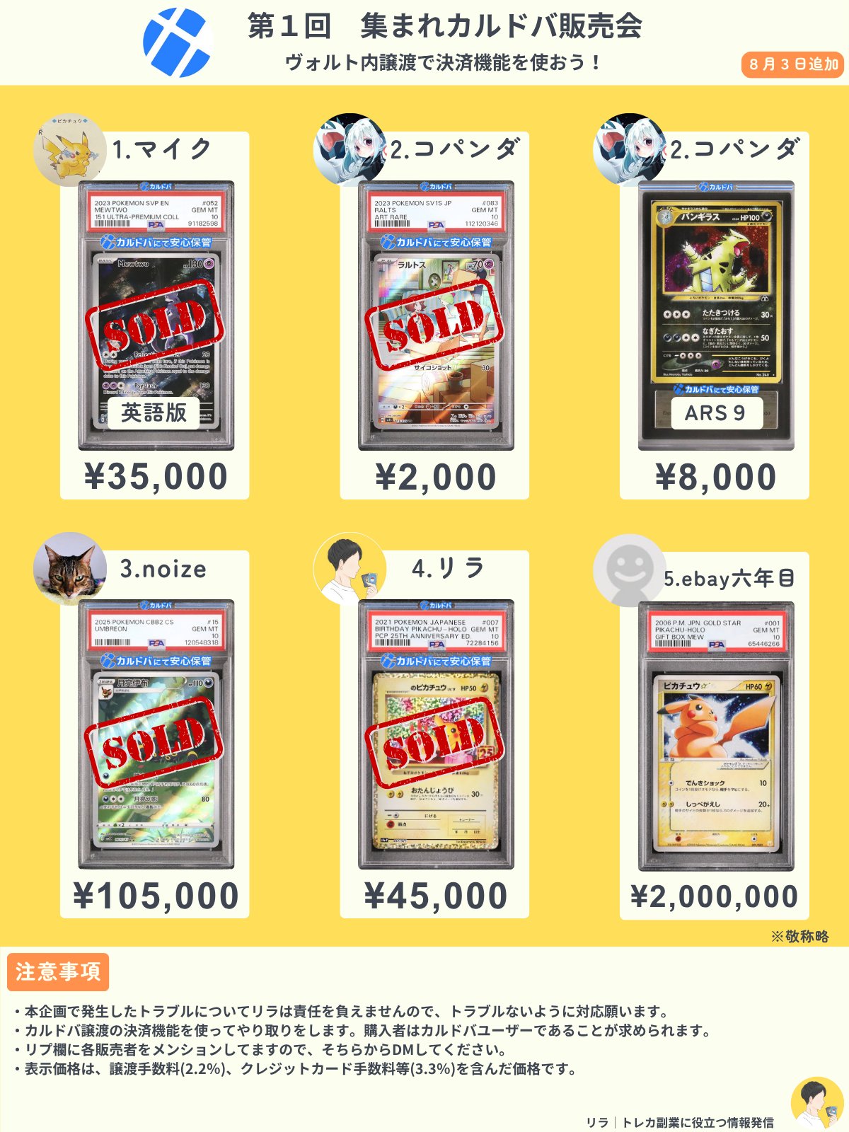 専用出品✳︎ トレカ＋会報 リラ│トレカ副業に役立つ情報発信 (@lira_tcg) / X