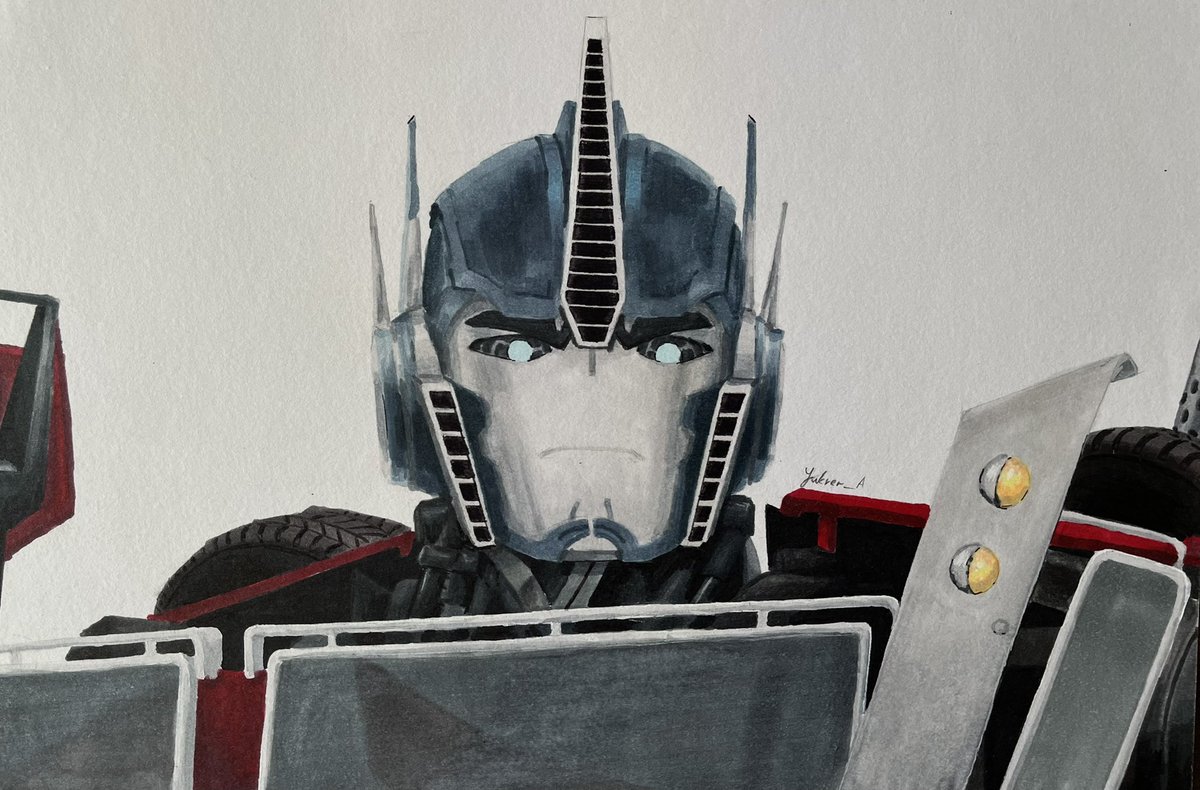 Sorry for not posting anything  forgot that I exist 

#Transformers #OptimusPrime #AlcoholMarkers