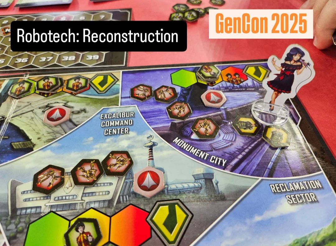 drwictz's tweet image. Minmei throws a concert in Monument City to rally support for the AUL - ironically opening up more income for  by pulling AUL partisans out of strategic locations 

#robotechreconstruction at #GenCon #GenCon2025