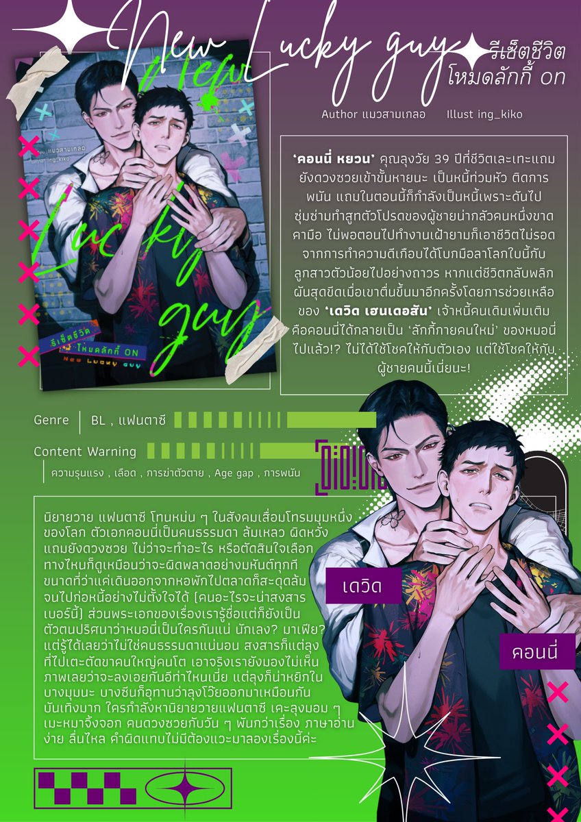 #น้ำซังอ่านแล้ว ⭐#ลุงคือตัวนำโชคของผม
ทุกคนนนนต้องมามุงเรื่องนี้🤭เคะลุง เคะลุงมอม ๆ ที่จริงใจ ล้มลุกคลุกคลานใช้ชีวิตแบบสามร้อยเปอร์เซ็นต์ มีลูกติดน่ารัก โดนปู้ชายธงแดง(?) เข้าหา เนื้อเรื่องน่าสนใจ พล็อตน่าติดตาม นี่มันอูมามิ