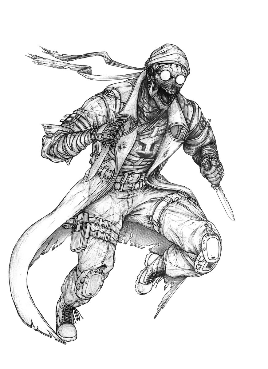 Quick-stabber? (WIP)

I still plan to add more stuff, like a composition to go with the action.

I hope it doesn't look weird
What do you think?

#madnesscombat