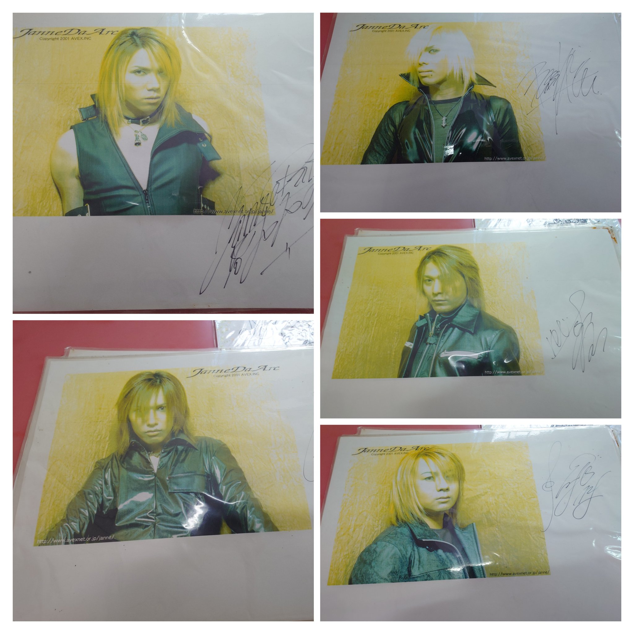 値下げ☆JanneDaArc ５人の直筆サイン入り Yahoo!オークション - Janne Da Arcジャンヌダルクメンバー全員