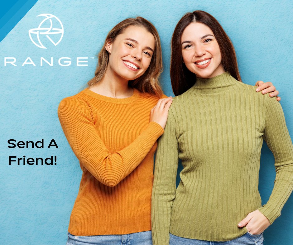 RangeConnected's tweet photo. 💙 Happy National Friendship Day from all of us at Range!
Great friends = great connection. Invite a friend to join Range and you’ll both get $25 with our Send a Friend program. Because connection is better when it’s shared! https://t.co/0T53SWVzyM
#SendAFriend #RangeConnected https://t.co/TxokNBWjVv