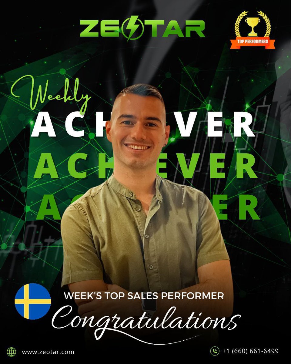SebastianM79454's tweet photo. 🎉 Cheers to Our Weekly Champion! 🏆  

Your hard work and passion inspire us all! We’re proud to have you in the Zeotar family. ✨  

Keep going strong and reaching new heights! 🚀  

#Zeotar #TopPerformer #ZeoChampion https://t.co/alPnd0ruBx