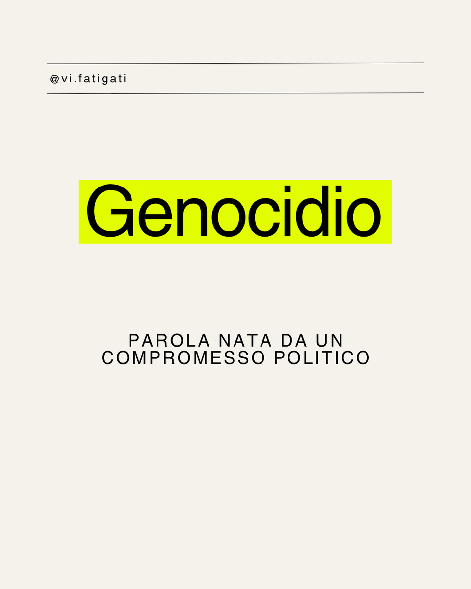 FatigatiV's tweet photo. #Genocidio: parola nata da un compromesso, divenuta strumento politico.
Un thread su definizioni, doppi standard e memoria selettiva. 👇 https://t.co/v7nyELP4jZ