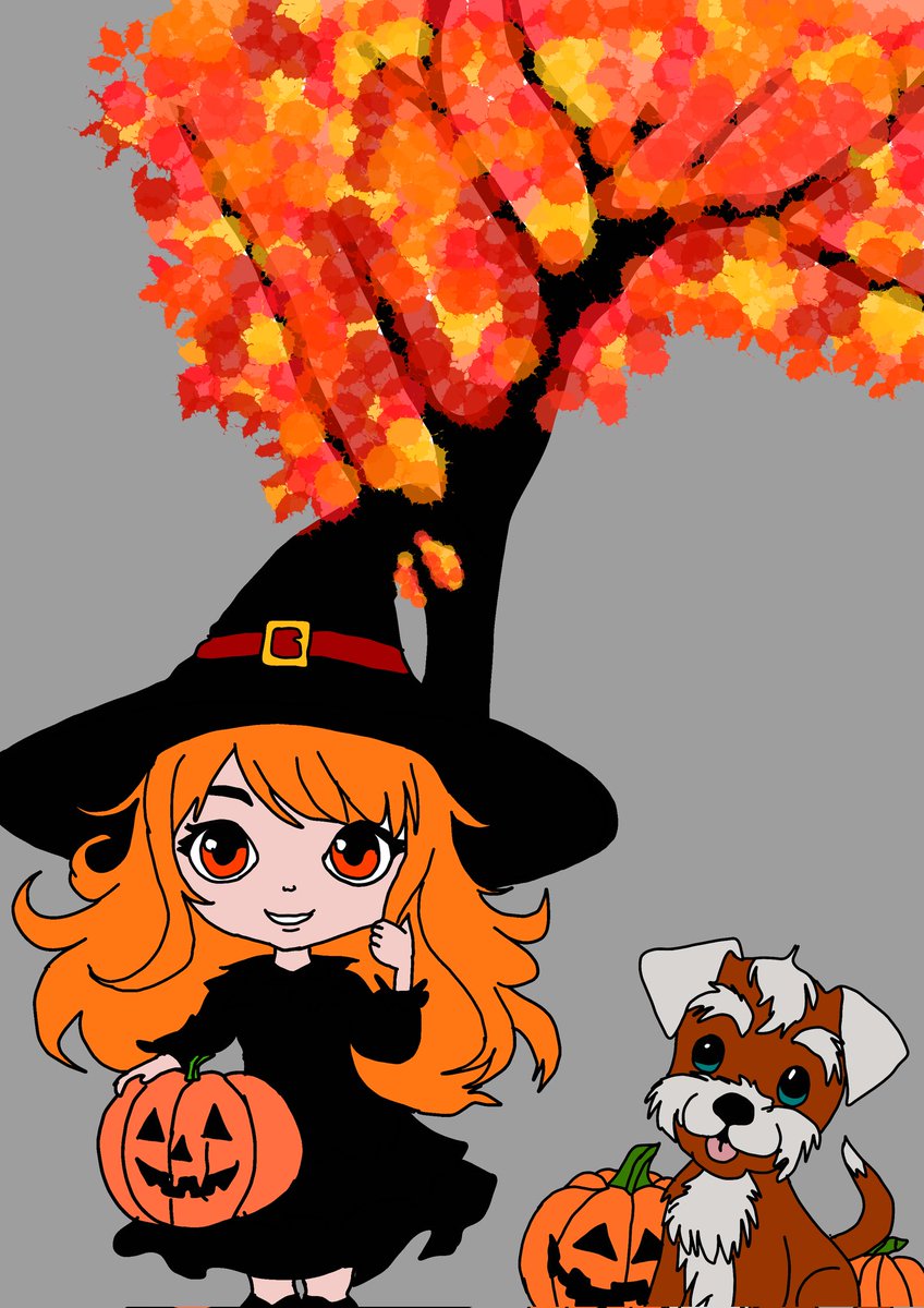 Silver_berlin's tweet photo. #herbst #arunt #sketches #Halloween #witch #dog https://t.co/GGHLxEkFnk
