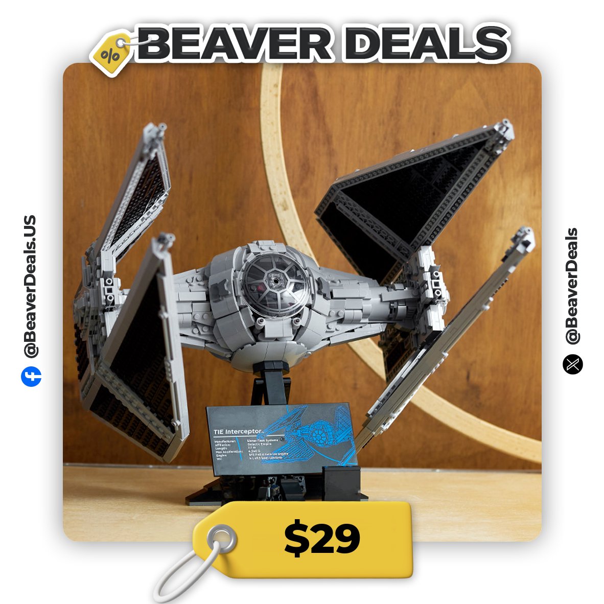 BeaverDeals's tweet image. INTERCEPTOR ASSEMBLE! 🚀🤩

🚀 TIE Interceptor 1931pc Blocks
💵 $29

🔗 s.click.aliexpress.com/e/_oEbt3zh

#BuildingBlocks #SpaceModel #StarWars