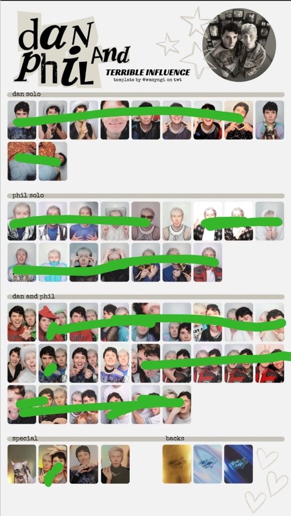 thatqueercheese's tweet photo. Hey oomfs. 
Does anyone have any of the cards I need to complete my set? I can't remember which ones I have for trade (believe it's two phil solos of him in black-checked shirt) but am willing to pay and offer dnp loom band bracelets in return. 
Thanks :) #dnptit https://t.co/I5p9pwlBgl