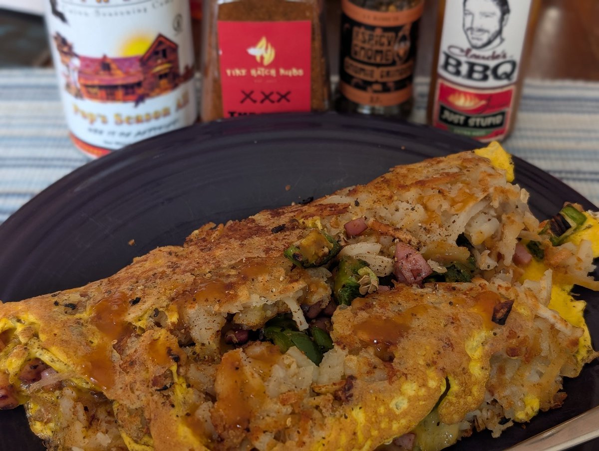 phr00ts (@phr00ts) on Twitter photo Fired up the Blackstone this morning for a hash brown omelette. Seasoned with <a href="/PoppaEarles/">Poppa Earleās</a> , <a href="/FireHatchRubs/">Fire Hatch Rubs ā¢</a> Bully XXX, <a href="/thespicygnome/">The Spicy Gnomeā¢</a> HEL Grinder, <a href="/ClaudesBBQ/">Claude Krause</a> just stupid. This will last a few days. Fired up the Blackstone this morning for a hash brown omelette. Seasoned with <a href="/PoppaEarles/">Poppa Earleās</a> , <a href="/FireHatchRubs/">Fire Hatch Rubs ā¢</a> Bully XXX, <a href="/thespicygnome/">The Spicy Gnomeā¢</a> HEL Grinder, <a href="/ClaudesBBQ/">Claude Krause</a> just stupid. This will last a few days.
