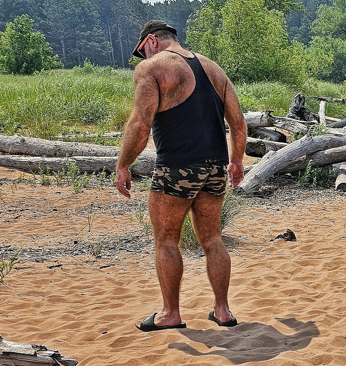 Sasquatch sighting on the beach!