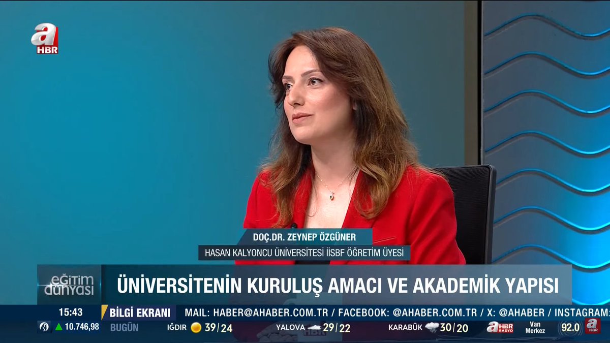hkunv's tweet photo. .@ahaber'de yayınlanan "Eğitim Dünyası” programına konuk olan Öğrenci Dekanımız Dr. Öğr. Üyesi Özgür Osman Demir ile İktisadi, İdari ve Sosyal Bilimler Fakültesi Öğretim Üyemiz Doç. Dr. Zeynep Özgüner; Üniversitemizin kariyer fırsatları, uygulamalı eğitim olanakları, sektör iş birlikleri, staj imkânları, mezun başarıları ve öğrenci memnuniyeti hakkında detaylı bilgiler paylaştılar.

@ozgurdp_23
@zeynep_ozguner 

#hkunv #HKÜ #HasanKalyoncuÜniversitesi #Gaziantep #HKÜTercihGünleri #YKS2025 #Üniversite #Tercih2025 #TercihimHKÜ #AHaber #HKÜHerYerde