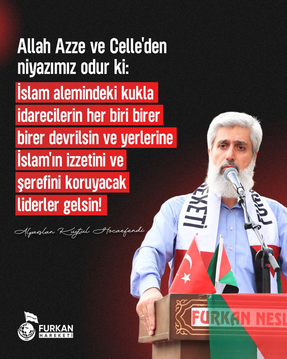 ALPARSLAN HOCA NEDEN HEDEFTE?
Çünkü Alparslan Hoca, hükümetin Gazze’deki suskunluğunu, ihanetlerini ve çelişkilerini yüzlerine vuruyor.
AlparslanHocaya Alçakİftira