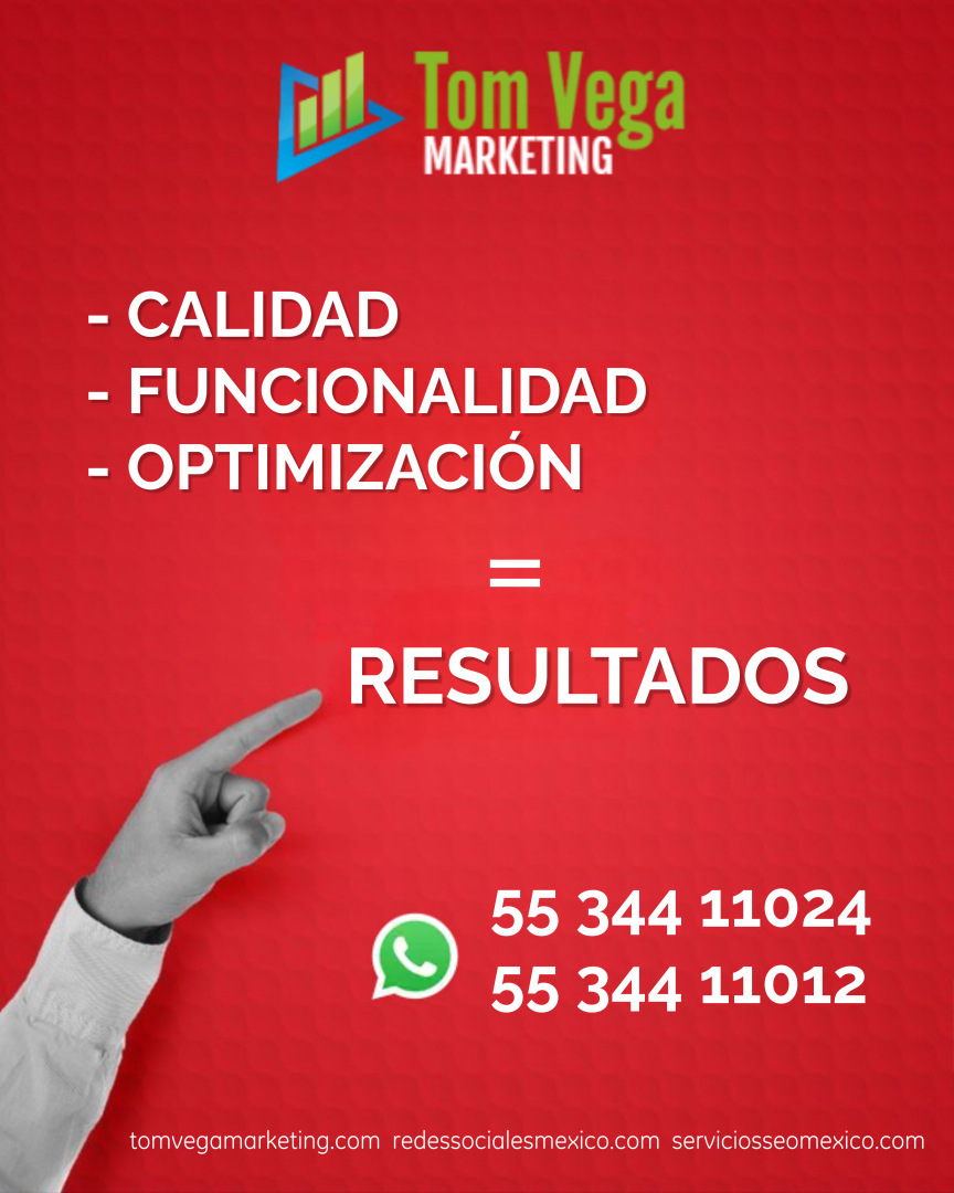 **📷 CALIDAD + FUNCIONALIDAD + RESULTADOS = TOM VEGA MARKETING 📷**
NO HAY FÓRMULA MÁGICA...
HAY ESTRATEGIA, OPTIMIZACIÓN Y TRABAJO REAL.
ASÍ DE SIMPLE. NO TE COMPLIQUES.
TOM VEGA MARKETING MARCA LA DIFERENCIA 📷📷