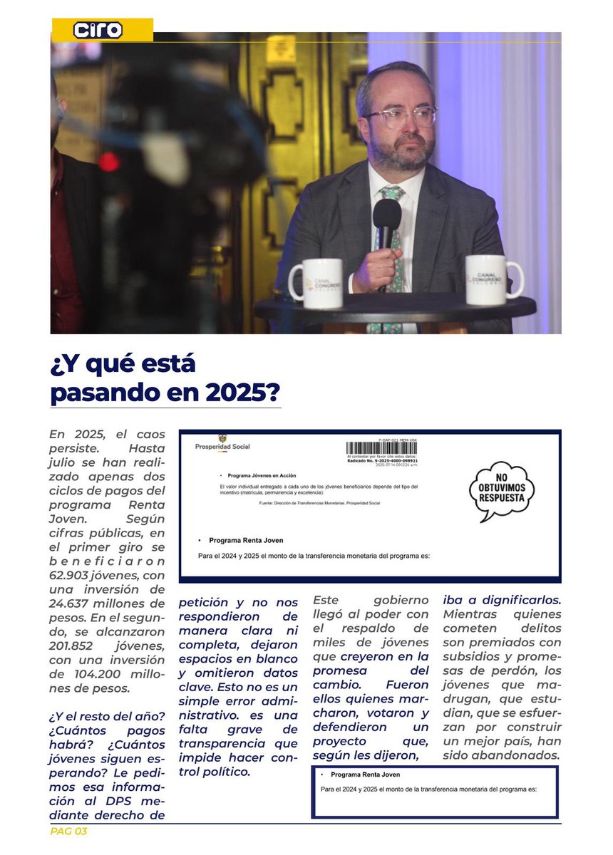 Jóvenes en Acción (hoy Renta Joven) es la promesa incumplida del Gobierno Petro. 🚨👆🏻 #jovenes