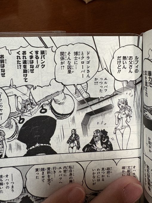 久しぶりにワンピースの続き読んでる。
けどここの「ドラゴンさんとクローバー博士に…そんな因果関係が!?」ってセリフ、日本語が変じゃない?
人と人の間に因果関係がある、なんて使い方できなくない?
そもそも「そんな因果関係」って言い方しなくない?
気になりすぎて1時間ページ捲れてない 