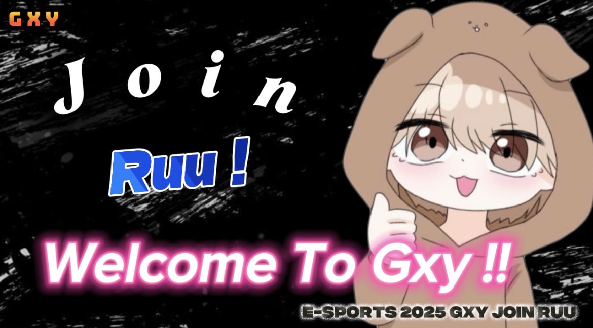 Gxy_e_sports's tweet photo. この度、Gxy e-sportsチームにるぅさん @ruudayo0102 が加入しました!
一緒にGxyを盛り上げましょう!
Join、Ruu !!Welcome To Gxy!! Thanks!!
2025年8月3日
#Gxy #Join #Fortnite #フォートナイト #チーム #Team https://t.co/n00uTyYUBt