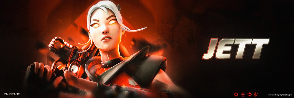 dynarsky's tweet photo. dialed the energy all the way up for this one 🔥

Jett never misses - had to match that with a header concept

thoughts?
#valorant #jett #valorantdesign #gfx #design #photoshop #digitalart #gaminggfx #headerdesign #riotgames #openforcommissions #dnrskygfx https://t.co/Skq2mV40sK