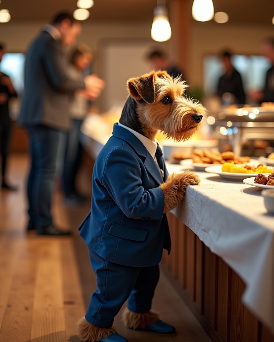 Scrappy just rolled up to the all-you-can-eat buffet, scoping out the spread. 🍽️
Fresh from praising the Lord at church, now meeting up with the boys for some serious grub.
Let’s see how many plates I can stack! 😎
#BuffetVibes #SundayFunday