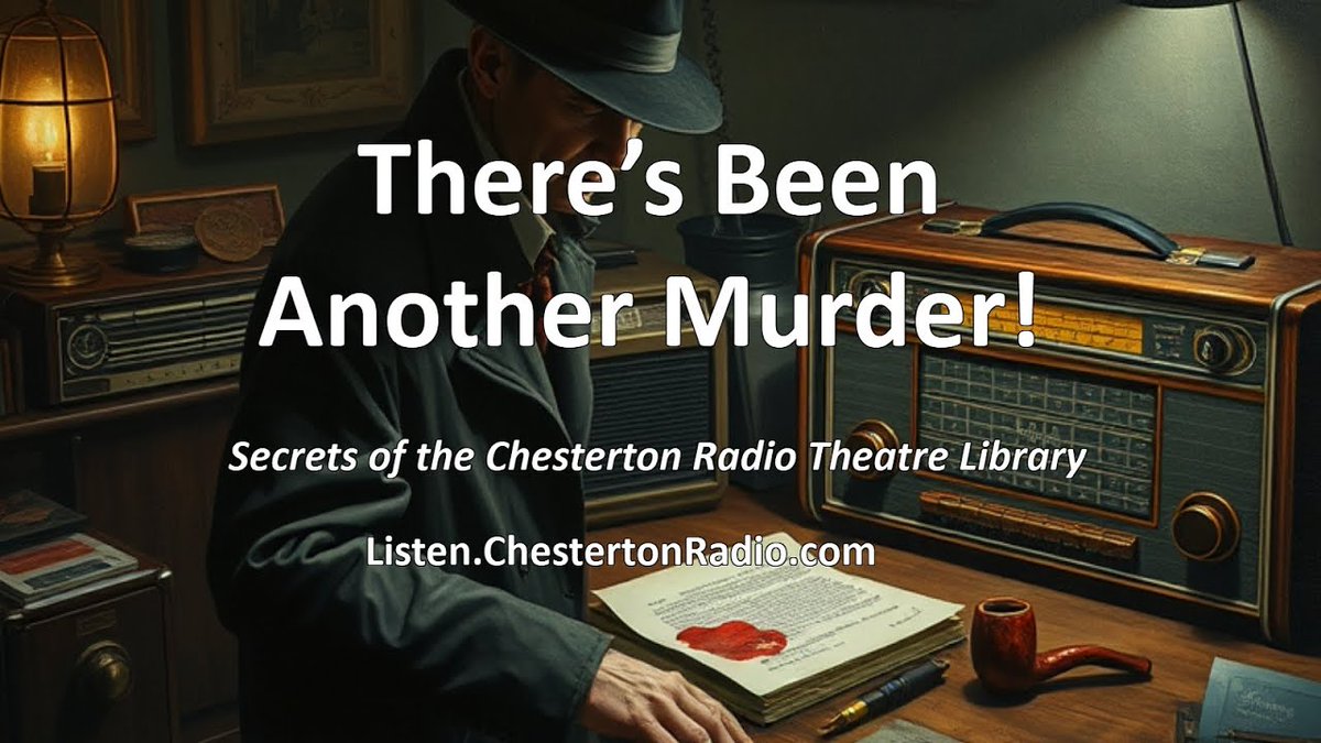 There's Been Another Murder! Today on <a href="/ChestertonRadio/">Chesterton Radio Theatre</a> Live Stream. Best Murder Mysteries on the Radio. Chuck the TV and discover a whole new world where your imagination creates the pictures!
youtube.com/live/HAWbjmgGH…