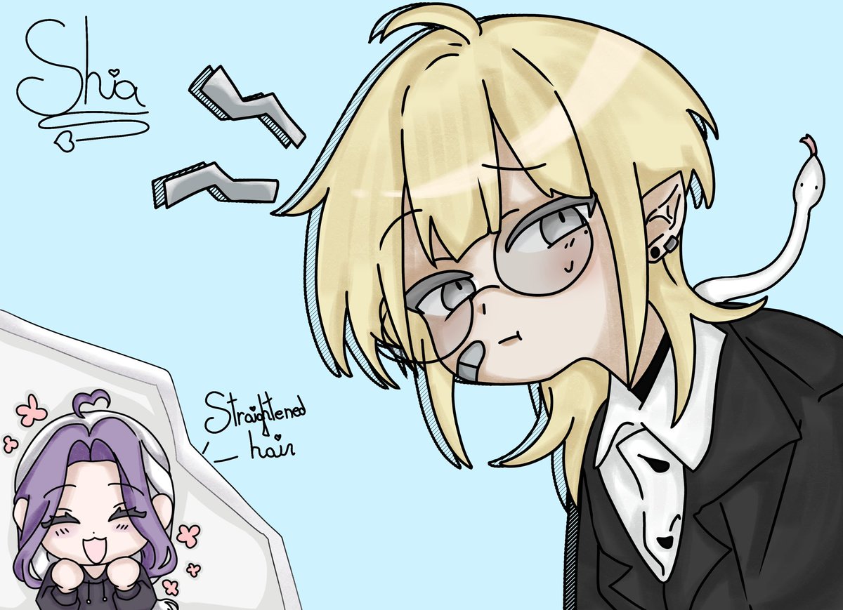 I realized I never posted my last attack on the art fight-
    Little late but here it issss!☆
For my first art fight, this was very fun!♡
#art #artfight #chibi