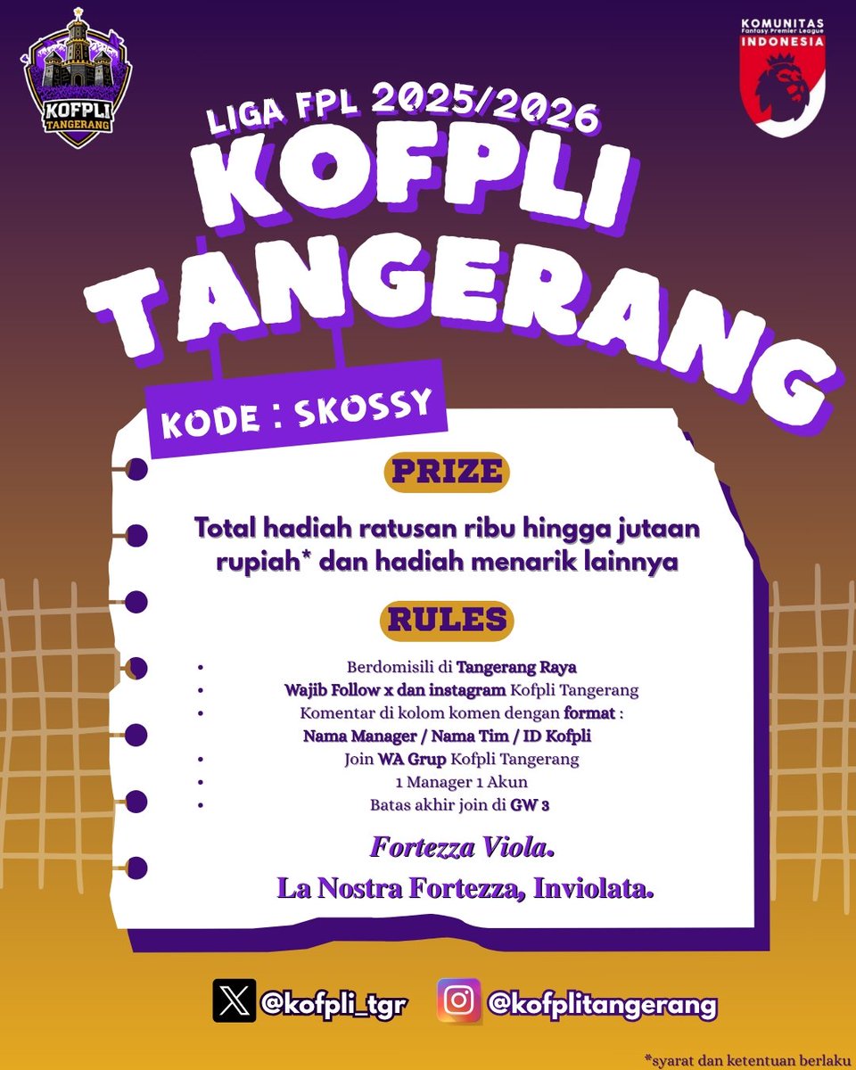 KOFPLI TANGERANG tweet media